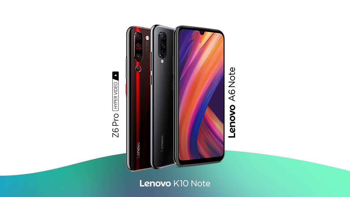 GadgetsFlix's tweet photo. Lenovo Z6 Pro, K10 Note &amp; A6 Note launched in Prices start from ₹7,999 to go on sale from September 11th on #Flipkart

#Lenovo #LenovoZ6Pro #Z6Pro #LenovoK10Note #LenovoIndia https://t.co/q1XfJ8uuh9