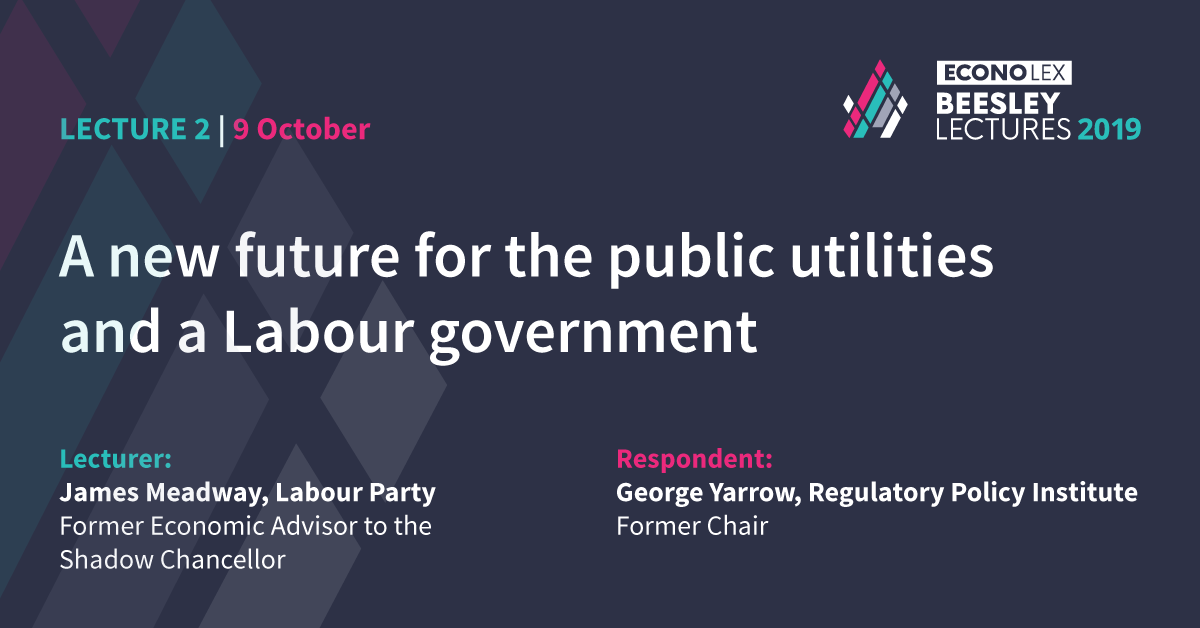 Econolex_'s tweet photo. How will the new form of public ownership differ from past experiences and what opportunities will it create?

Hear from @meadwaj of @LabourParty and @george_yarrow as they discuss a new future for public utilities under a labour government.

Find out > https://t.co/OHYzV6JCYv https://t.co/VPsmYtaxua