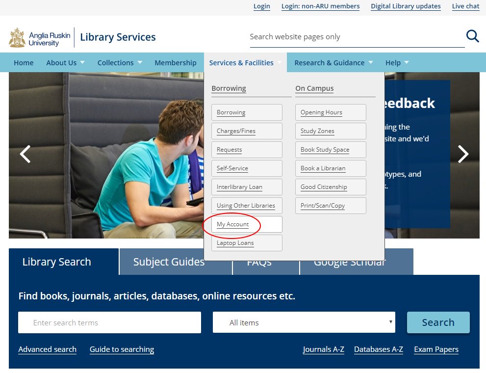 ARULibrary's tweet image. Did you know that you can see a list of items you have borrowed from the library by going to ‘My Account’ on the library website? ow.ly/zC5k50vUT8f #LibraryQuestions #LibraryAnswers