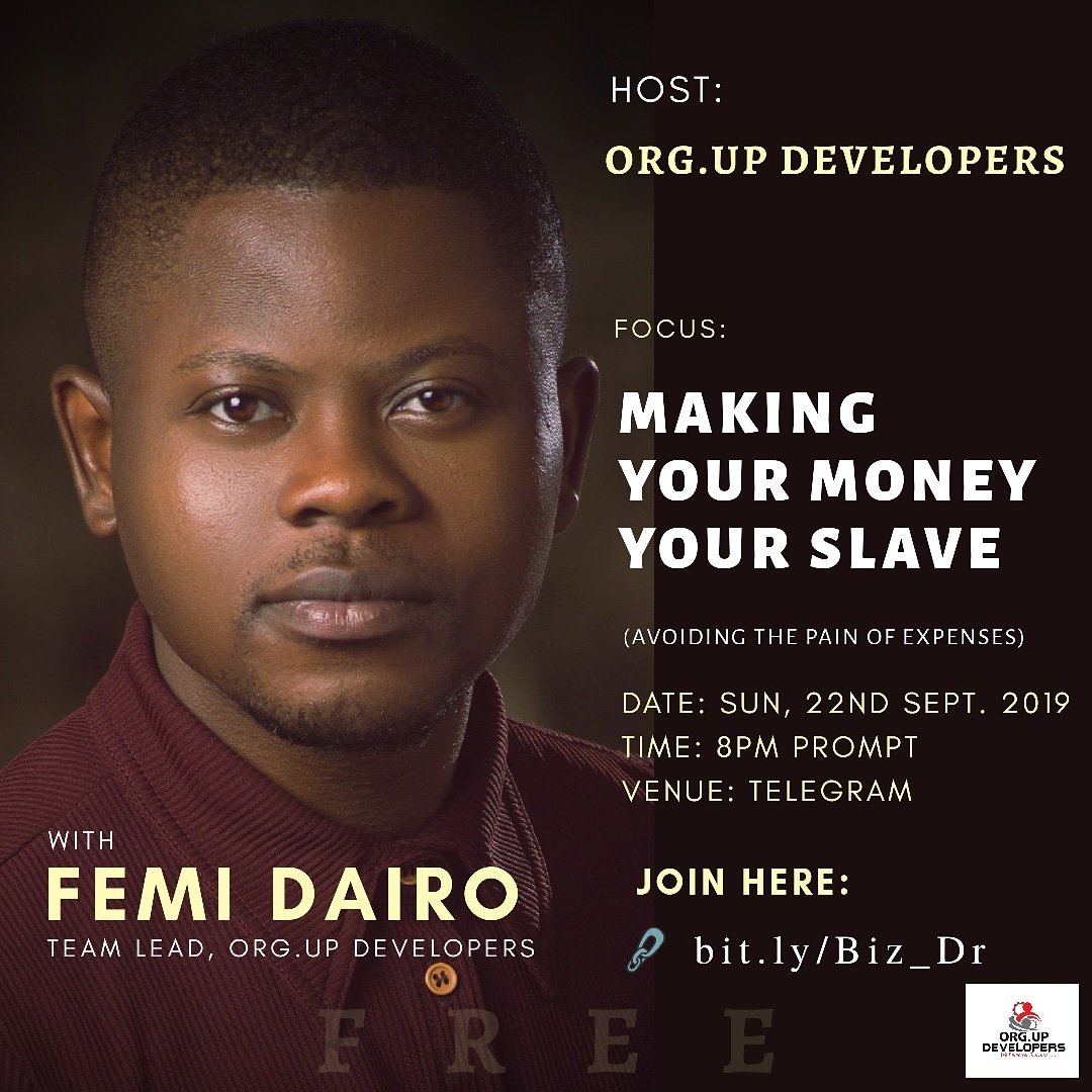 femitheaider's tweet photo. If you want to avoid the pain of expenses, we're offering you some secretes for free.
Follow the link: https://t.co/lQKewsi9gF
#femitheaider #WorkPreacher #hateyouthunemployment #businessstrategy #businesstransformation #startups #businessgrowth #povertyalleviation https://t.co/ses1Hanzlo