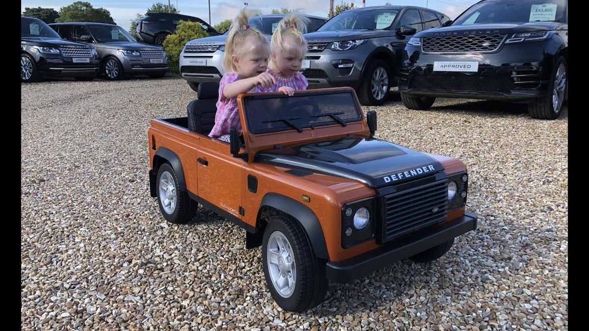 DuckworthLR's tweet photo. Big adventures for little explorers: Are your little ones as big a #LandRover fan as you are? Here's a chance to put a huge smile on their face! We're giving away an electric ride-on #Defender to the next 6 people who quote DEF027 when buying a vehicle from us! #Lincolnshire https://t.co/AA7qkW1VjV