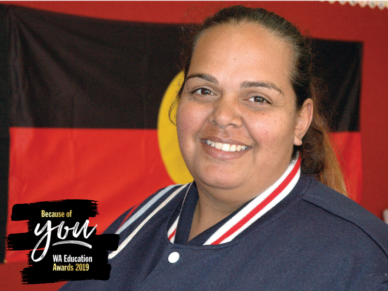 WA_Edu_News's tweet photo. Today we’re introducing our finalists for WA Aboriginal and Islander Education Officer of the Year.

Jade Muli from Warwick SHS says she loves seeing students succeed. 

“Achieving their goals at the end of the year, knowing we helped guide them, that's the best part," she says. https://t.co/6OMh9stz2W