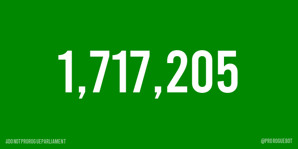 Do Not Prorogue Parliament Petition Tracker tweet media