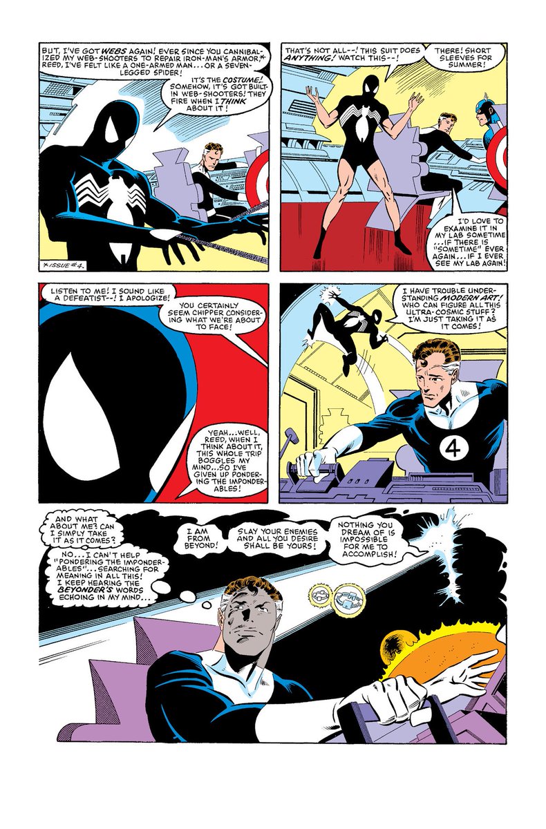 People always ask me about the black suit Spiderman, and how he got it. This is how he got it. Right here in Secret Wars Issue #8. 

#SpiderMan 
#BlackSuitSpidey
#MarvelComic 
#Spidey 
#comicbooks