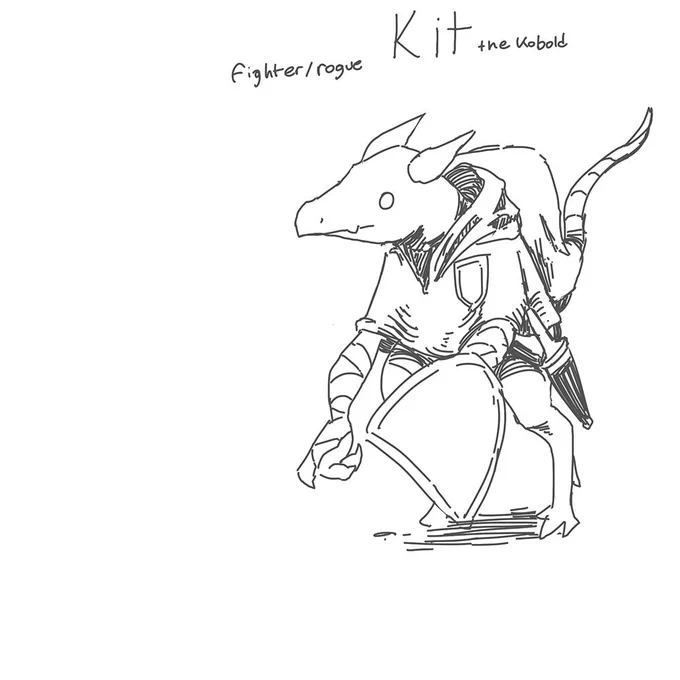God i want to play DND again so bad someone plz take me

here's Kit the kobold, the last kobold in this green dragon's service, but the dragon, after being spared by adventurers had a change of heart and felt kit could have a better life elsewhere, and find a true family 