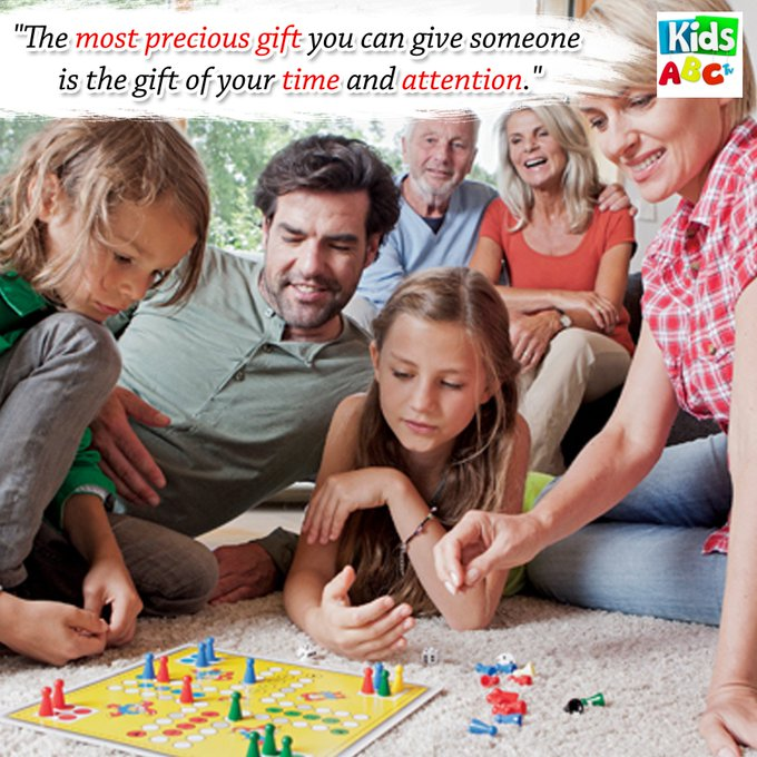 KidsABCTv1's tweet photo. The most #precious gift you can #give someone is the gift of your #time and #attention... https://t.co/8CUPk4AC1x