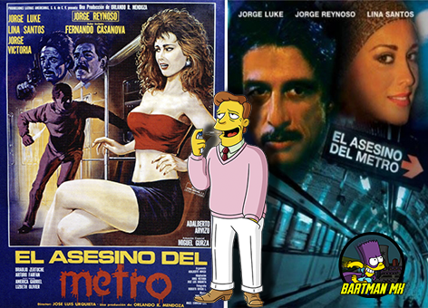 BartManMX's tweet photo. Hola soy Troy McClure y hoy en #MetroSimpsonito y #MetroCDMX 50 años 🎂 recordamos la 🎬 de 1991
El Asesino del Metro
con
Jorge Luke
Jorge Reynoso
Lina Santos https://t.co/K8w3nzJba3