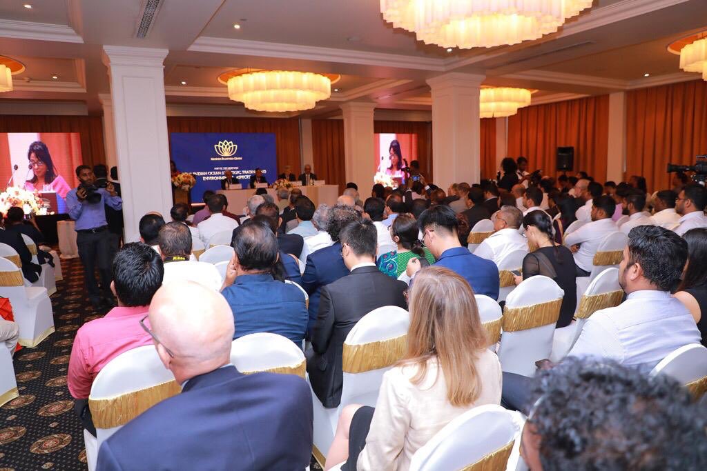 RajapaksaCenter's tweet photo. The web-launch of major presentations (a synopsis) by His Excellency @PresRajapaksa in international fora over the period 2005-2015 was held on 27th Aug 2019, at ‘The Indian Ocean’ symposium in Colombo. #MRCenter https://t.co/8eRanHNSaK
