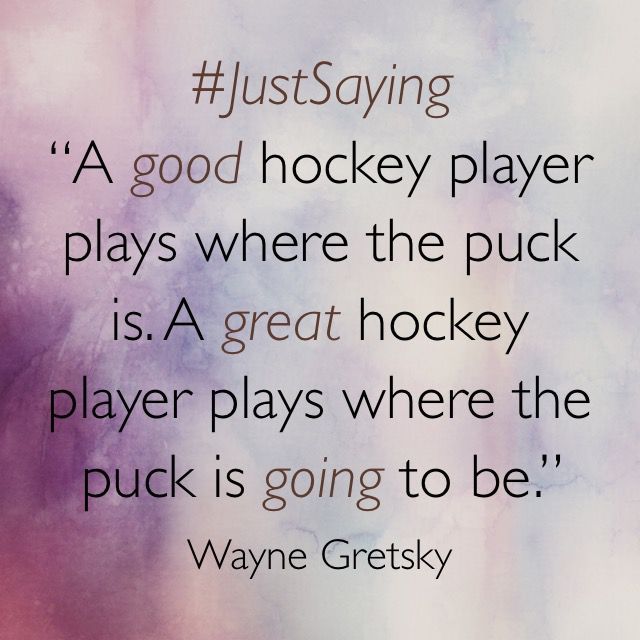#JustSaying “A good hockey player plays where the puck is. A great hockey player plays where the puck is going to be.” – Wayne Gretsky #IceHockey <a href="/elevateyouthzw/">Elevate</a> @YouthconnektZim