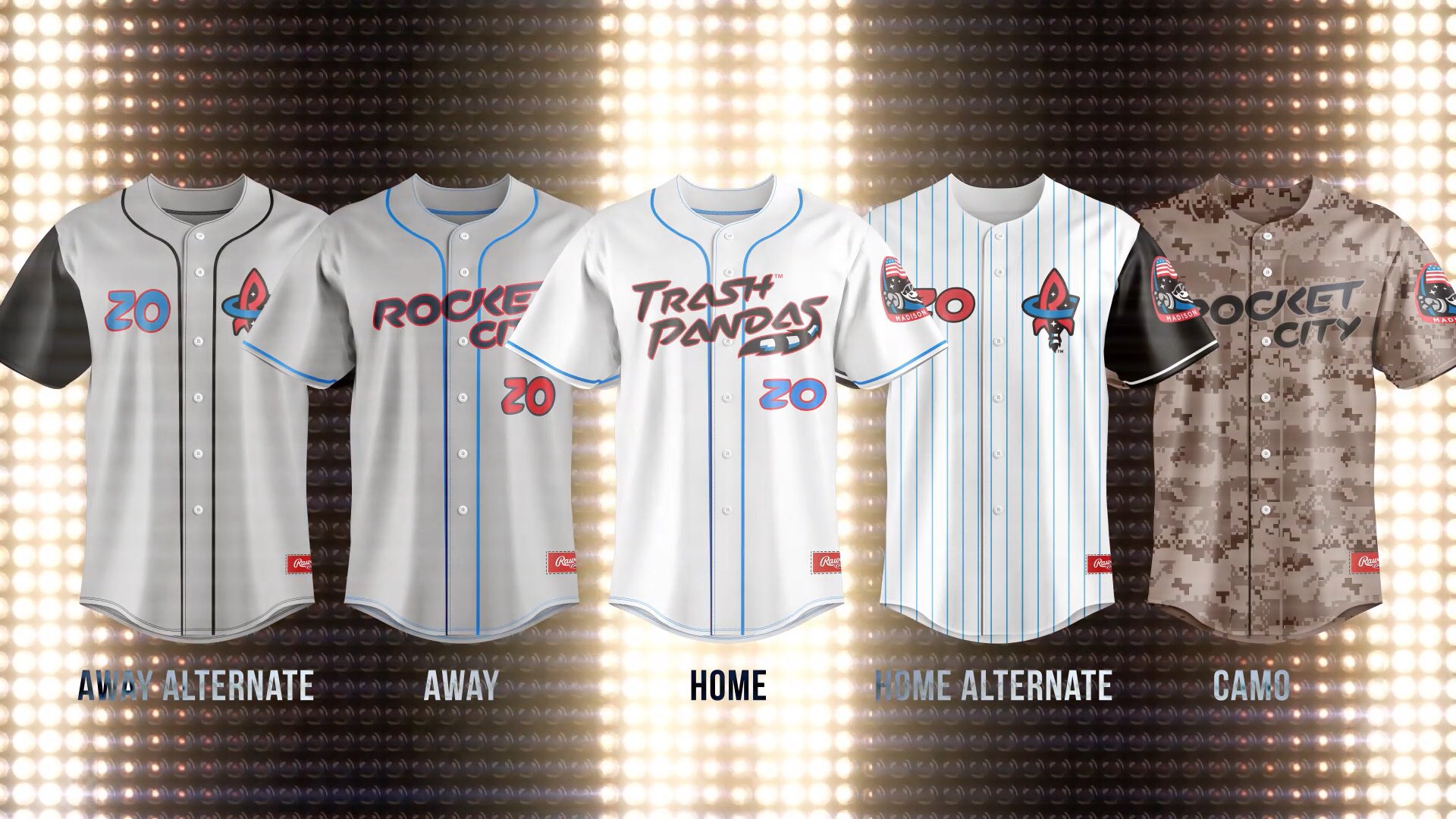 rocket city trash pandas jersey