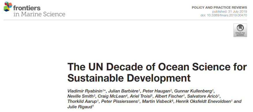 AngelBorjaYerro's tweet photo. "The #ocean we need for the future we want" motto of the @IocUnesco proposal to the @UN for the #OceanScienceDecade, an opportunity to change the way we do things @FrontMarineSci https://t.co/vK69YuKdrL https://t.co/DcOZld1bz9