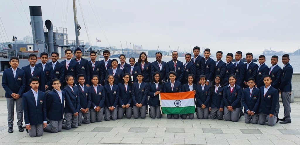 Our best wishes to the Indian contingent who will be participating in the #10thAsiaPacificYouthGames in Vladivostok,Russia.
👉🏻The contingent comprises of #SAI trainees as well as those from SAI accredited academies &amp; will participate in 7 disciplines in the week-long competition.
