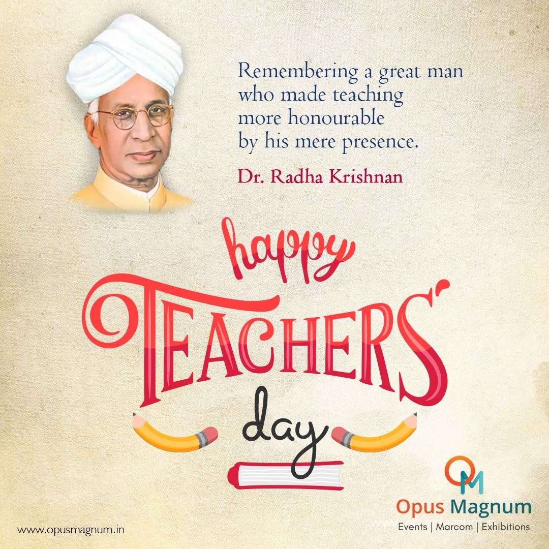 opus_event's tweet photo. Thank you Dr. Radha Krishnan and the teaching community for giving wings to our dreams.
Happy Teachers Day!
#TeachersDay #TeachersDay2019 #HappyTeachersDay https://t.co/uQUNS5NUmX