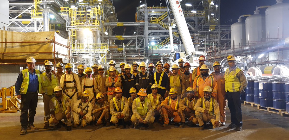 ANABEEB_Company's tweet photo. ANABEEB completed the Catalyst Loading of 30 reactors safely and scheduled on FDH JV, Greenfield Project.

#Anabeeb #IndustrialServices #E2ES https://t.co/dBqPjFujrR