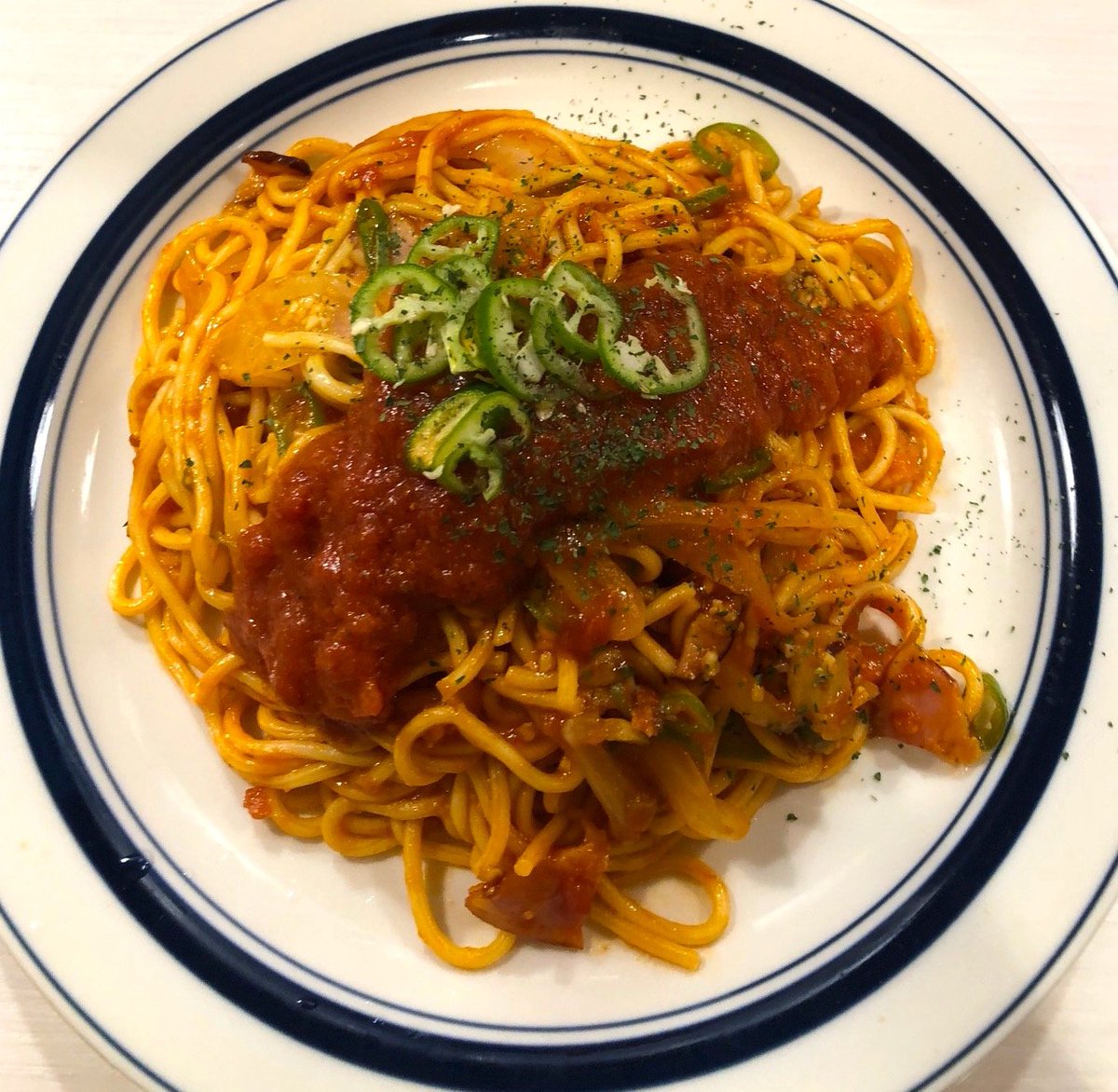 リットーミュージック出版部 V Twitter 出版麺 代々木の辛い系パスタ屋の 青とうがらし ですが 青とうがらし のペペロンチーノ アラビアータ 画像 ミートカレー 辛子明太子 画像 青とうナポリタン 画像 限定麺の6種類を制覇すると1皿無料のスタンプ リットーミュージック出版部 V Twitter 出版麺 代々木の辛い系パスタ屋の 青とうがらし ですが 青とうがらし のペペロンチーノ アラビアータ 画像 ミートカレー 辛子明太子 画像 青とうナポリタン 画像 限定麺の6種類を制覇すると1皿無料のスタンプ