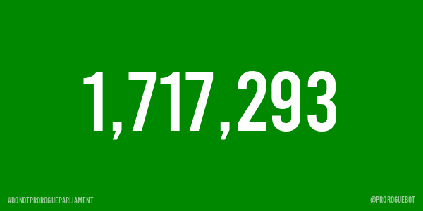 Do Not Prorogue Parliament Petition Tracker tweet media