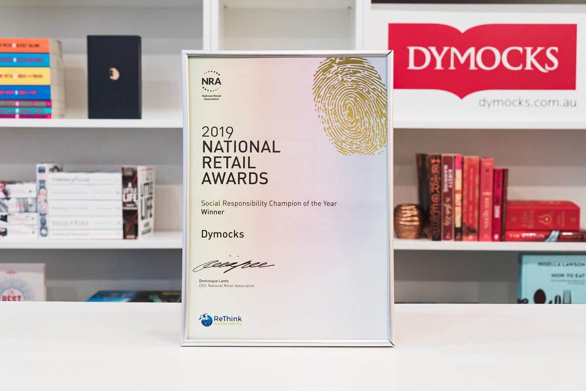 Steve Cox (@stevercox1) on Twitter photo Dymocks wins the Social Responsibility Champion Award at the 2019 National Retail Awards.
Dymocks won the award based on its ongoing commitment to improving children’s literacy through its in-store fundraising and support of <a href="/dccaustralia/">Dymocks Children's Charities</a>.
linkedin.com/posts/steve-co… Dymocks wins the Social Responsibility Champion Award at the 2019 National Retail Awards.
Dymocks won the award based on its ongoing commitment to improving children’s literacy through its in-store fundraising and support of <a href="/dccaustralia/">Dymocks Children's Charities</a>.
linkedin.com/posts/steve-co…