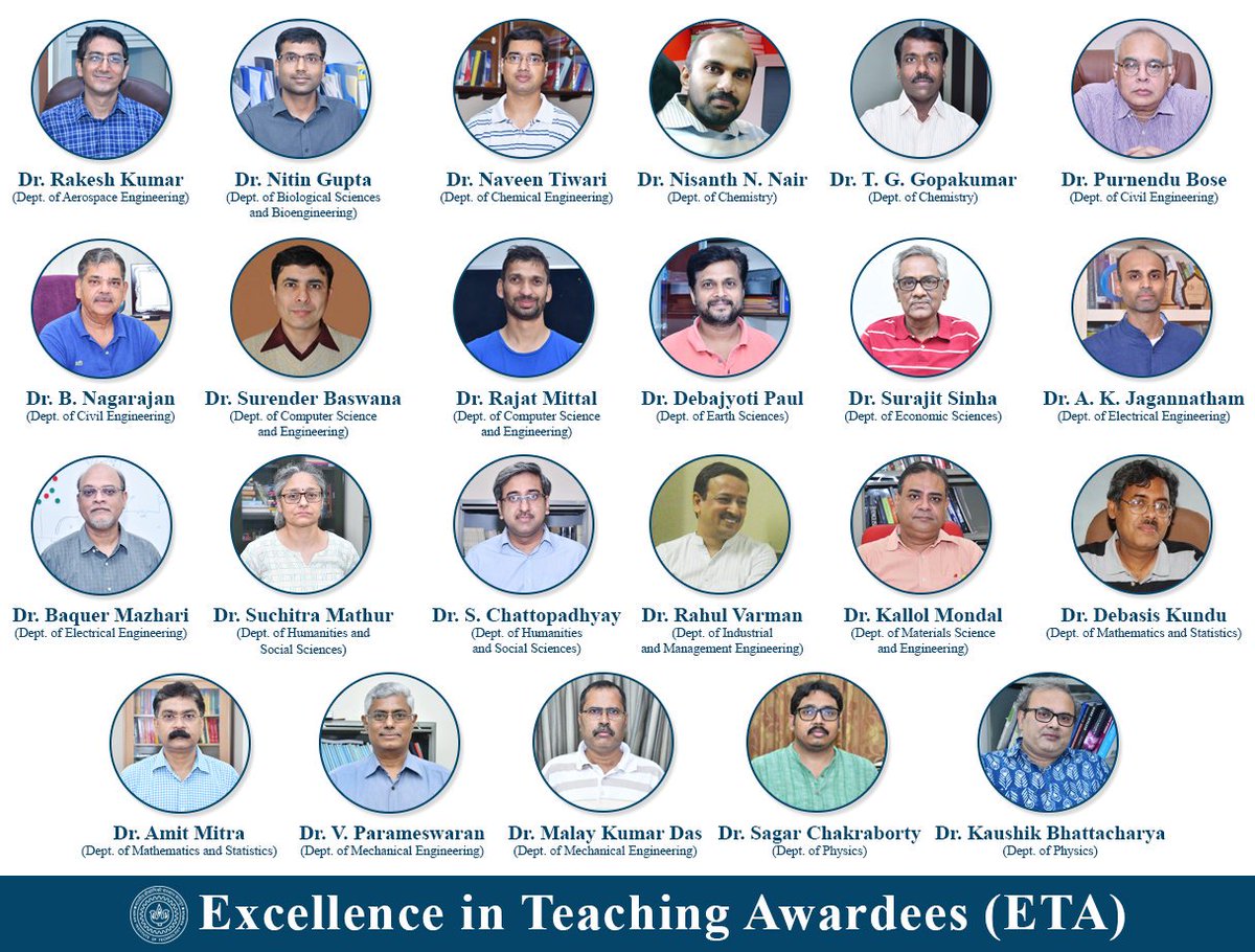 This year, <a href="/IITKanpur/">IIT Kanpur</a> has instituted two new awards, one of which is the Excellence in Teaching Awards given to 23 faculty from across all departments. Heartiest congratulations to all!