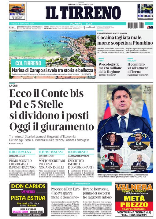 Il tirreno piombino elba oggi Il tirreno piombino elba oggi