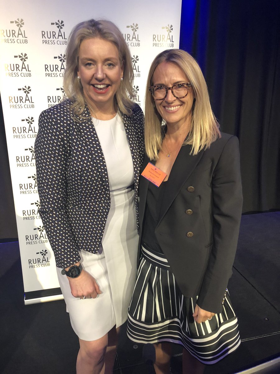 Fabulous to meet Australia’s first female Minister for Agriculture <a href="/senbmckenzie/">Senator The Hon. Bridget McKenzie</a> at our <a href="/RuralPressClub/">Rural Press Club QLD</a> lunch where she made a number of announcements on reforms and reviews important to farming’s future. Thank you Minister and see you again in Queensland soon. #ausag #agchatoz