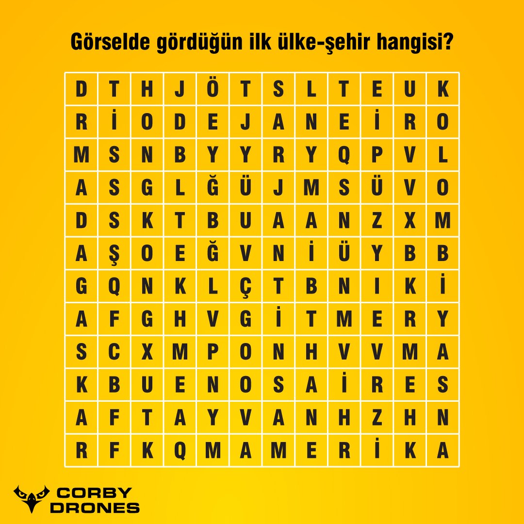 CorbyDrones's tweet photo. Görselde gördüğün ilk ülke-şehir hangisi? ✈️
Corby Drones ile o ülkeye gitmek için sırt çantanı hazırla ve takipte kalmayı unutma! 🎒
#dahafazla #corbydrones #backpack https://t.co/2uUrc7ig53
