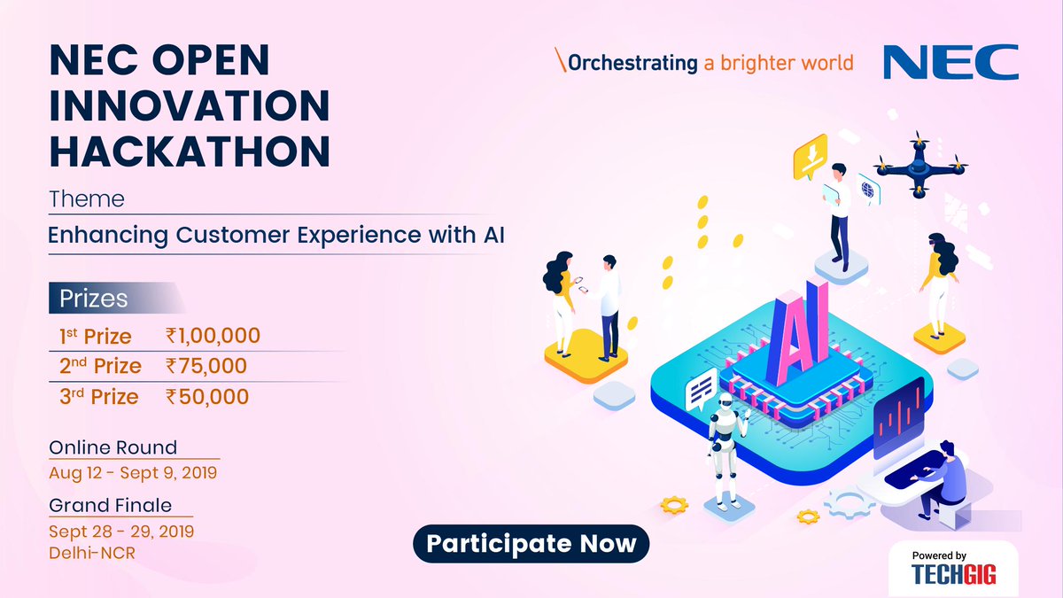 ETTechGig's tweet photo. Ideate to enhance the customer experience using Artificial Intelligence in the Innovation Hackathon: https://t.co/4bGdqeZrzB
#TechGig #TechGigChallenges #InnovationHackathon #Hackathon #AI #ArtificialIntelligence #Developers #AIDevelopers #CustomerExperience #InnovationPrototype https://t.co/wYb2Ij05Ki