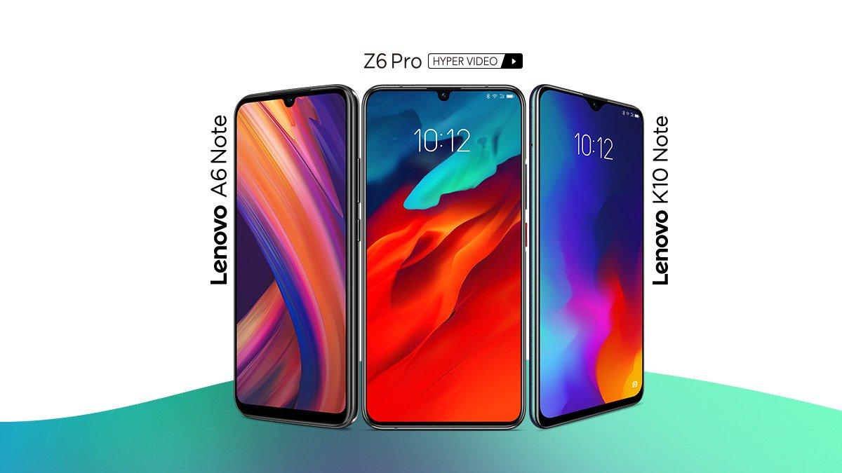 GadgetsFlix's tweet photo. Lenovo Z6 Pro, K10 Note, A6 Note launching in India today stay tuned for the full specs and pricing !!

#Lenovo #lenovoIndia #Z6Pro #k10note #A6Note #lenovoZ6Pro https://t.co/UQl6CrP5sm