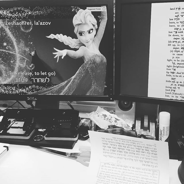 RajivDSidhu's tweet photo. Someone woke up whilst #Papa was doing his #Biblical #Hebrew homework...#ILikeThisVersionBetter...#dualscreenlife https://t.co/JA9WjNDsgP https://t.co/9EXTTzJsjQ