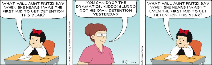 Nancy by Olivia Jaimes for September 05, 2019  https://t.co/NlSA91WHZA 