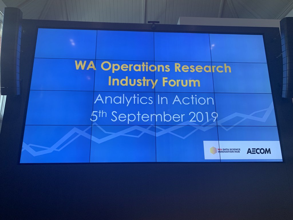 trisreed's tweet image. Thanks to @WADataSciHub and AECOM for organising today’s event and giving me a chance to speak. Was great to meet like minded people and chat about #RailSmart alongside data analytics more generally.