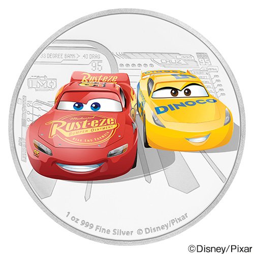 泰星コイン 本日9 5は ディズニー ピクサーの映画 カーズ より ライトニング マックイーンデイ ということで マックイーンの車体のゼッケン番号95から記念日が制定されているようです コインの世界でもdisney Pixarは取り上げられ親しまれています