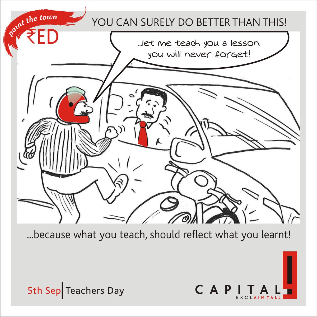capital9in's tweet photo. Teachers go beyond subjects to teach us the conduct we should practice in all aspects of life. Forgetting our guides will make us forget our path - this Teachers day let us resolve to ensure the lessons we teach are the lessons we learnt!
#TeachersDay2019 #Capital9 https://t.co/sRnpzgXDzm