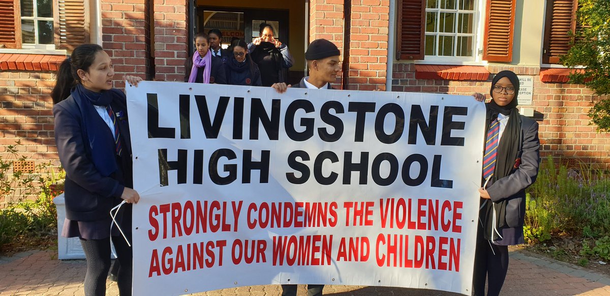 tiffanyanne2706's tweet photo. At Livingstone High School we stand behind, next to and in front of ALL women and children and will hold ALL men accountable! https://t.co/v2MJdB1Zdn