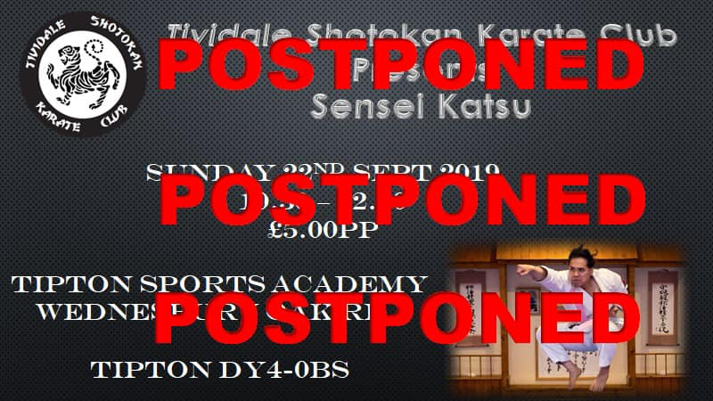 TividaleKarate's tweet photo. Due to circumstances beyond Sensei Katsu Tiru Jr. control he is unable to attend our seminar in a couple of weeks. He is currently out of the country dealing with family matters and will not be in a position to make it back in time. https://t.co/W14bEcaq6O