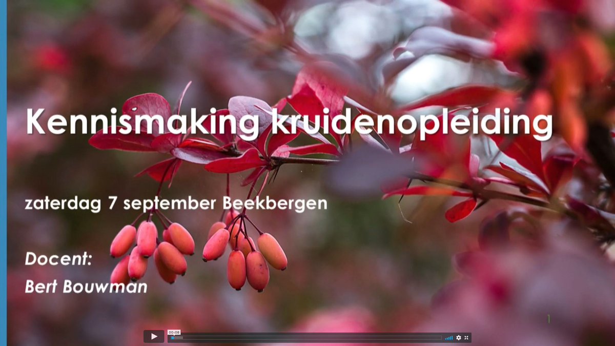 Op 7 september zijn er gratis kennismakingsworkshops voor de scholingen inheemse kruiden, TuiNa massage en Ademtherapie. In deze video legt Bert Bouwman alvast iets uit over de kruidenopleiding. 
Bekijk de video op: vimeo.com/357994056 ohm-academy.info/kennismaking-i…