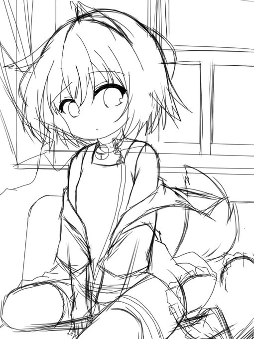 めっちゃ汚くてすみません(¯-¯٥)
背景苦手だ～… 