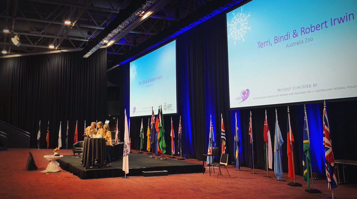 Loved speaking to international police members for the Australasian Council of Women and Police event in Australia’s capitol. So many amazing women &amp; men keeping society safe. Very fortunate to work closely with @qldpolice, @ausfedpolice &amp; the police force globally over the years