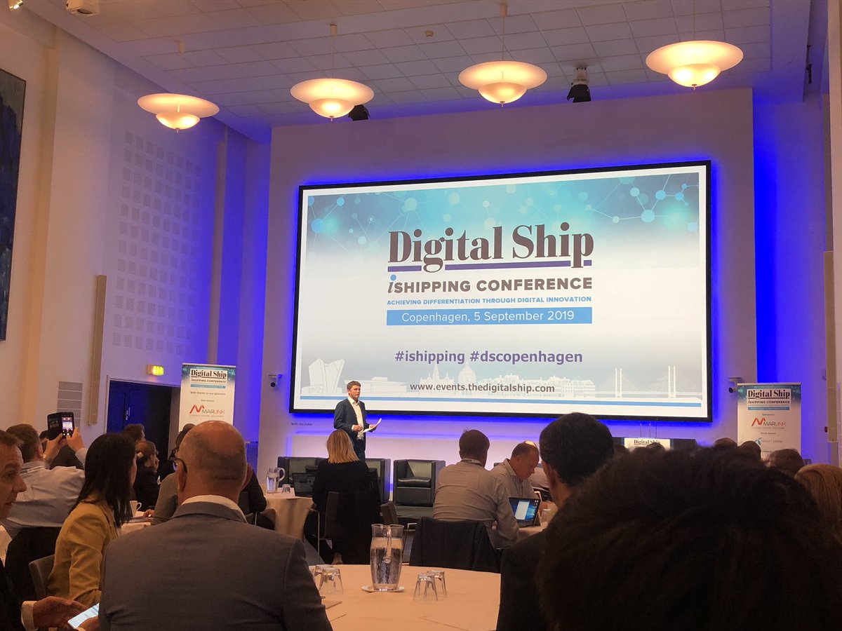 asbchr's tweet photo. “Can #Digitalization solve the #Climate challenge in #shipping?” Is the question I will be asking in today’s exiting #iShipping conference in Copenhagen  #blaadk  #dscopenhagen https://t.co/4I5qUzwzjC