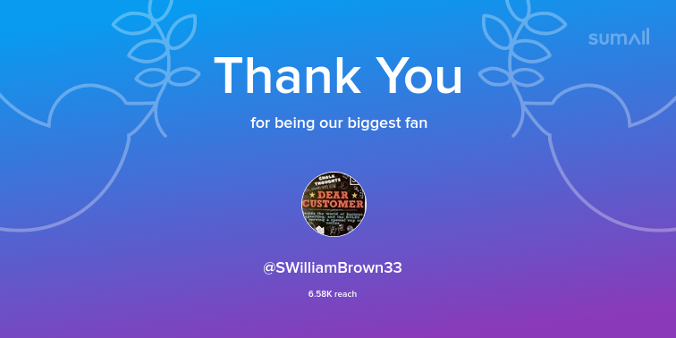 chrisallenro's tweet photo. Our biggest fans this week: SWilliamBrown33. Thank you! via https://t.co/1NvDtBZeKT https://t.co/tmBhREFas2