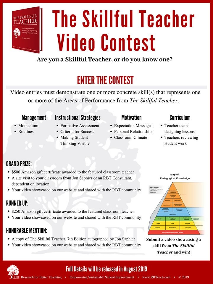 ReenaFreedman's tweet photo. Skillful Teachers: Capture your repertoire and submit to the #TSTVideoContest! @TeachRBT @JonSaphier https://t.co/FVCcsBKMRw