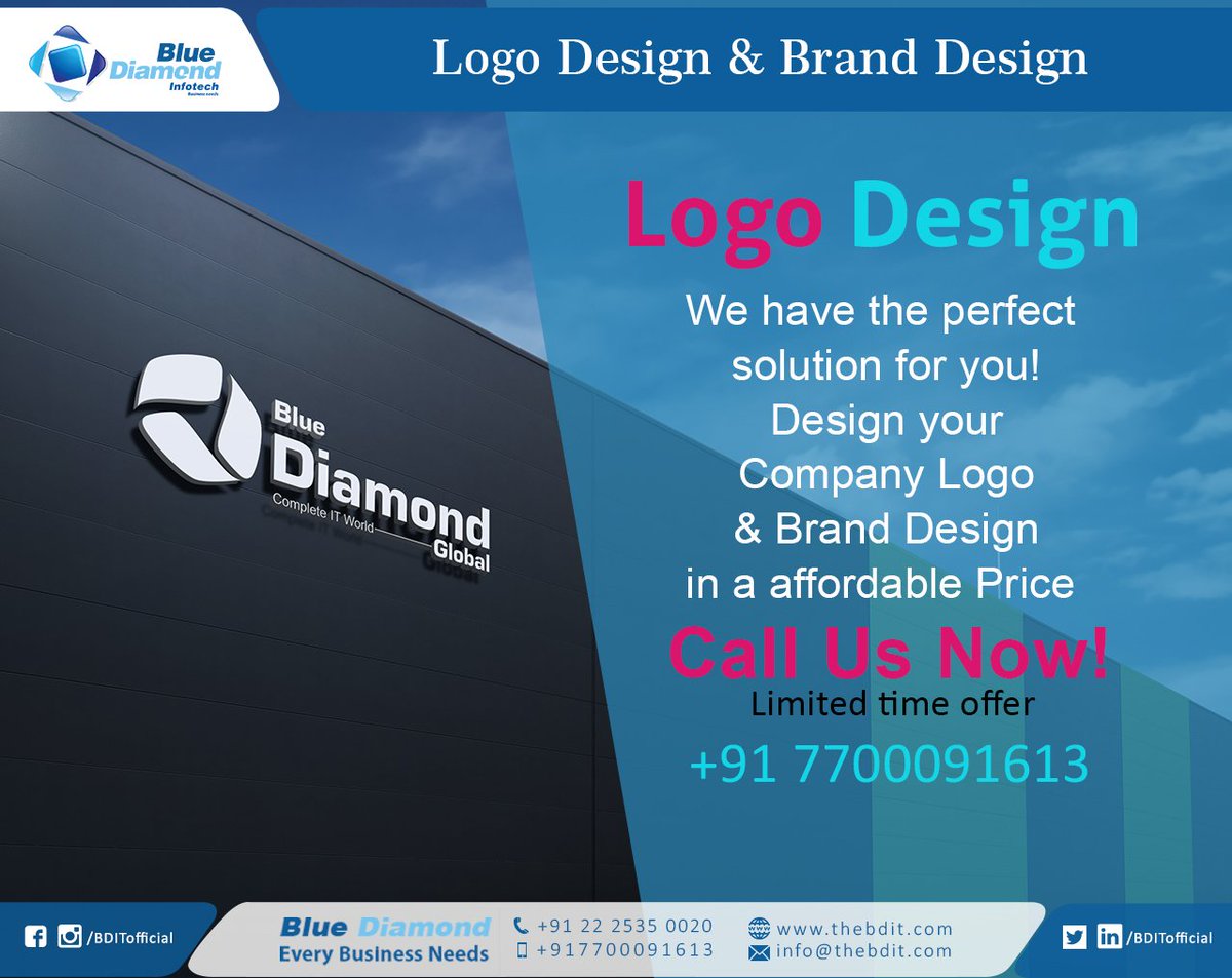 WebMumbaiCo's tweet photo. Logo Design &amp; Brand Design
Logo Design 
#logodesignbirmingham #logodesigncompany 
#logodesignlove #logodesignneworleans
#V_Brand_Developers #IT_services_and_solutions #Blue_Diamond
#DreamWorksAnimation #dreamwork #DreamWorksTrolls
@BDITofficial 
@WebMumbaiCo https://t.co/aUwDoIaZC6