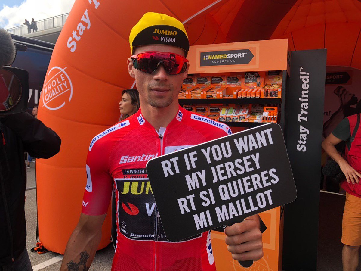 🇪🇸 Gana el maillot del líder ❤️ LA ROJA 
¡Sorteamos uno cada etapa!
➡️ RT + FOLLOW para participar.

🇬🇧 Win the leader's jersey ❤️ LA ROJA
We giveaway one per stage!
➡️ RT + FOLLOW La Vuelta to enter.