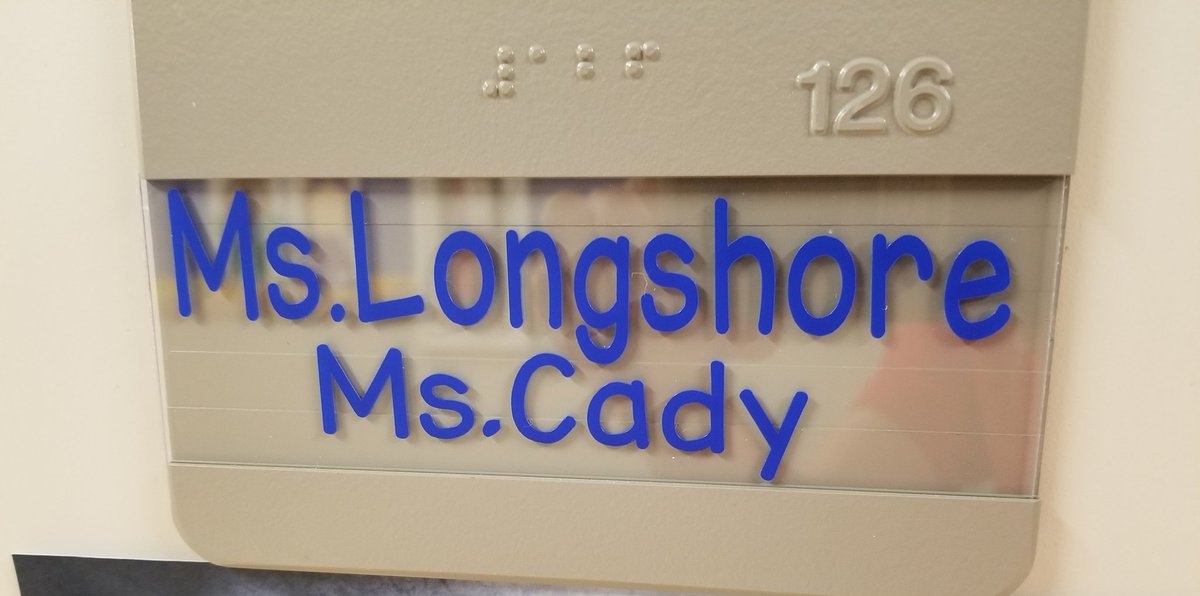 JeanahCady's tweet photo. Thank you Linnette @PolserOC for our adorable name plates! You are the Cricut Queen! 👑 #polserproud https://t.co/03u2QD8MYx