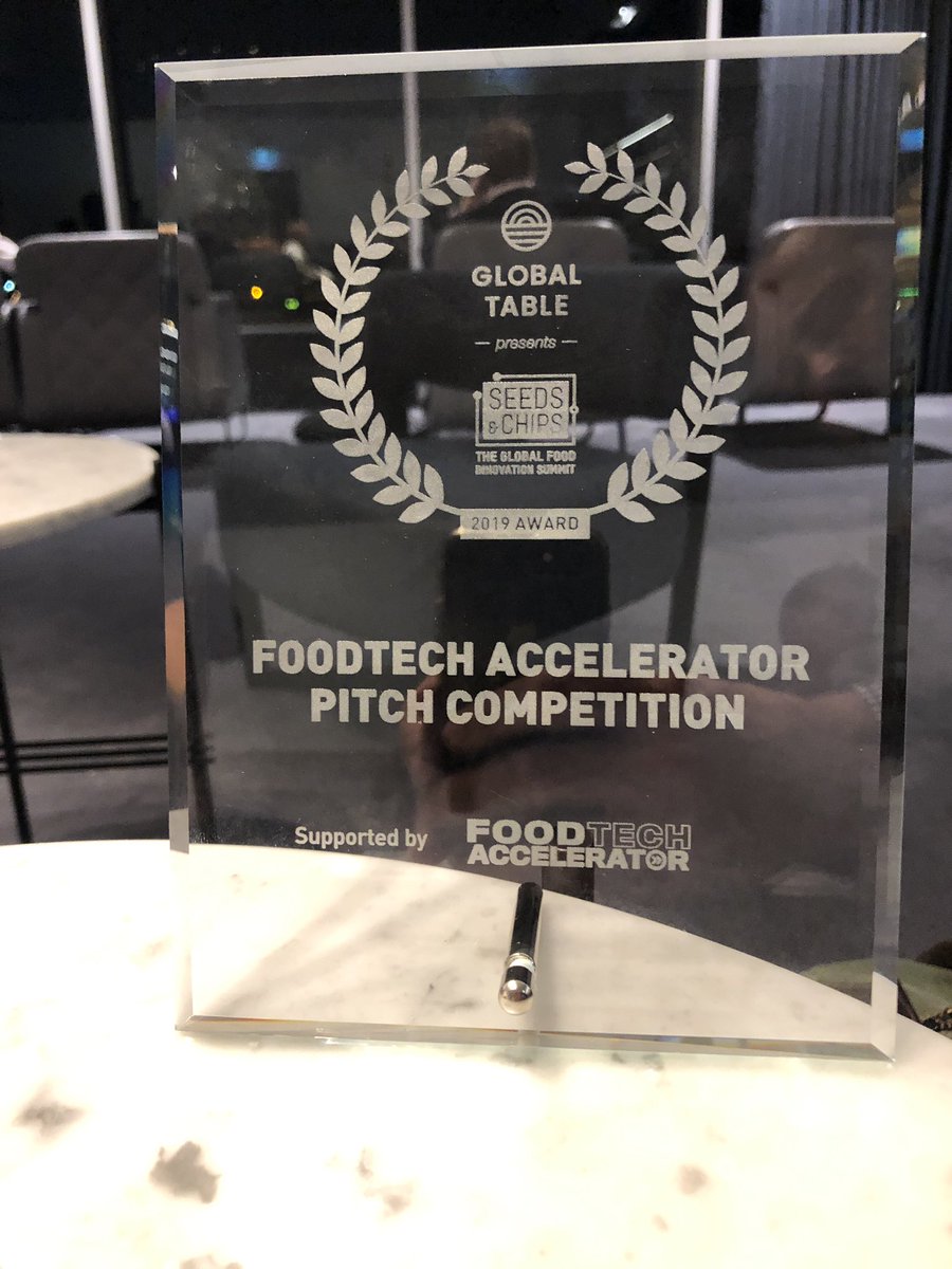 duncanferg's tweet photo. Very pleased to have been able to accept the @Deloitte #Foodtech Accelerator pitch award on behalf of #Perkii and #Progel at #GlobalTableAus ... it’s made it to its new home in Brisbane. Great recognition for the @UQ_News technology heading for global markets. https://t.co/OYg2xMaLnK