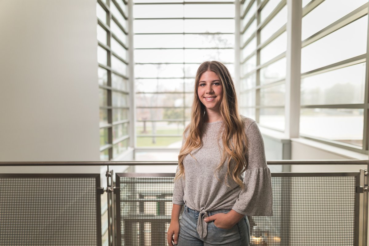 NorthernMichU's tweet photo. "I did everything out of order — I graduated high school, worked odd jobs, went to community college, worked full-time in graphic design, got married, went back to university, got a dog and started a photography business." - Tiffany Nutt, graphic design major from Chicago, IL https://t.co/JVH8IHwwtS