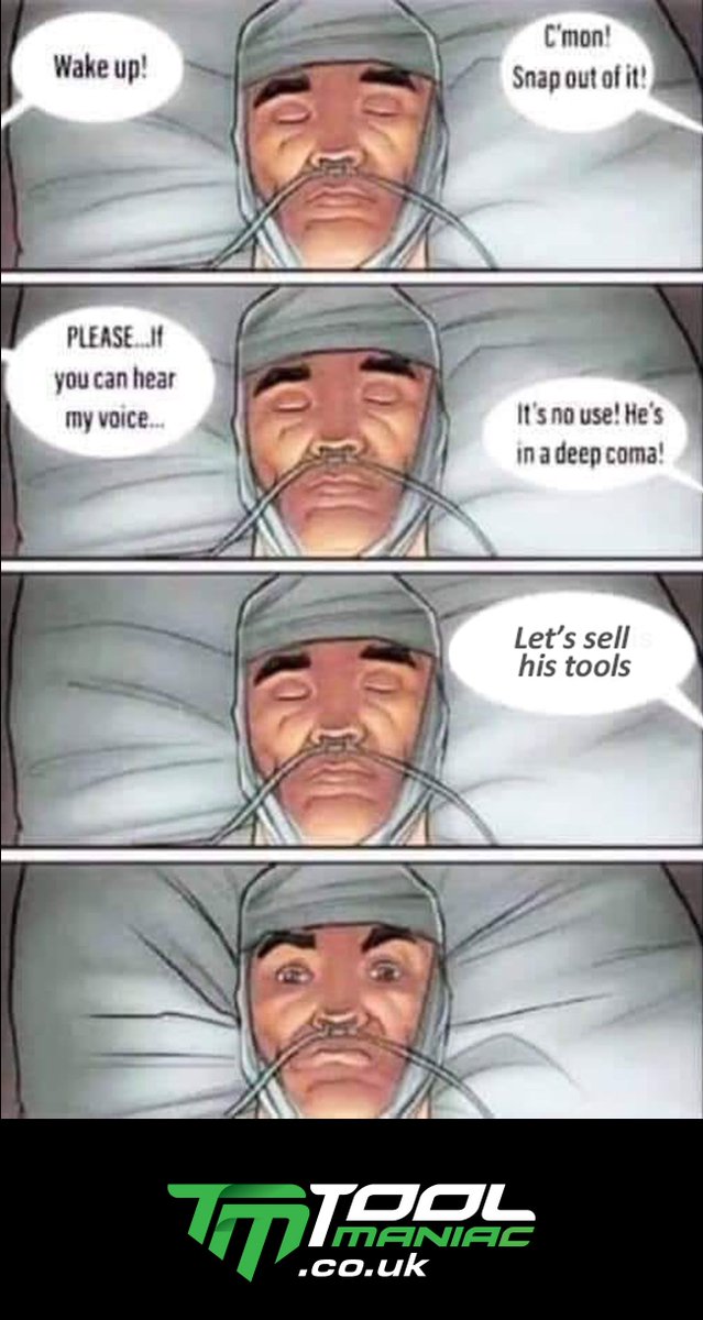 ToolManiacUK's tweet image. NEVER come between a Tool Maniac and his tools!!! 

#ToolMemes #ToolHumour #ToolManiac #JoinTheManiacs #Wake #ToolsAreLife #ToolsForTrades #NeverUnderestimateTheLove #TrueToolManiac