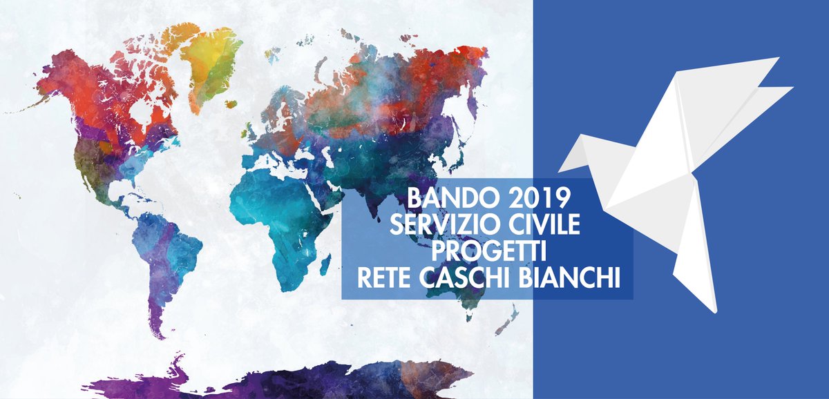 AntennediPace's tweet photo. #serviziocivile #bando2019
🌎 456 posti disponibili, scopri tutti i progetti all'estero con la #ReteCaschiBianchi
⏰ Scadenza candidature 10 ottobre alle ore 14.00
#antennedipace #caschibianchi #serviziocivile
👇👇👇https://t.co/kcg822xmG8 https://t.co/aid88ffh5D