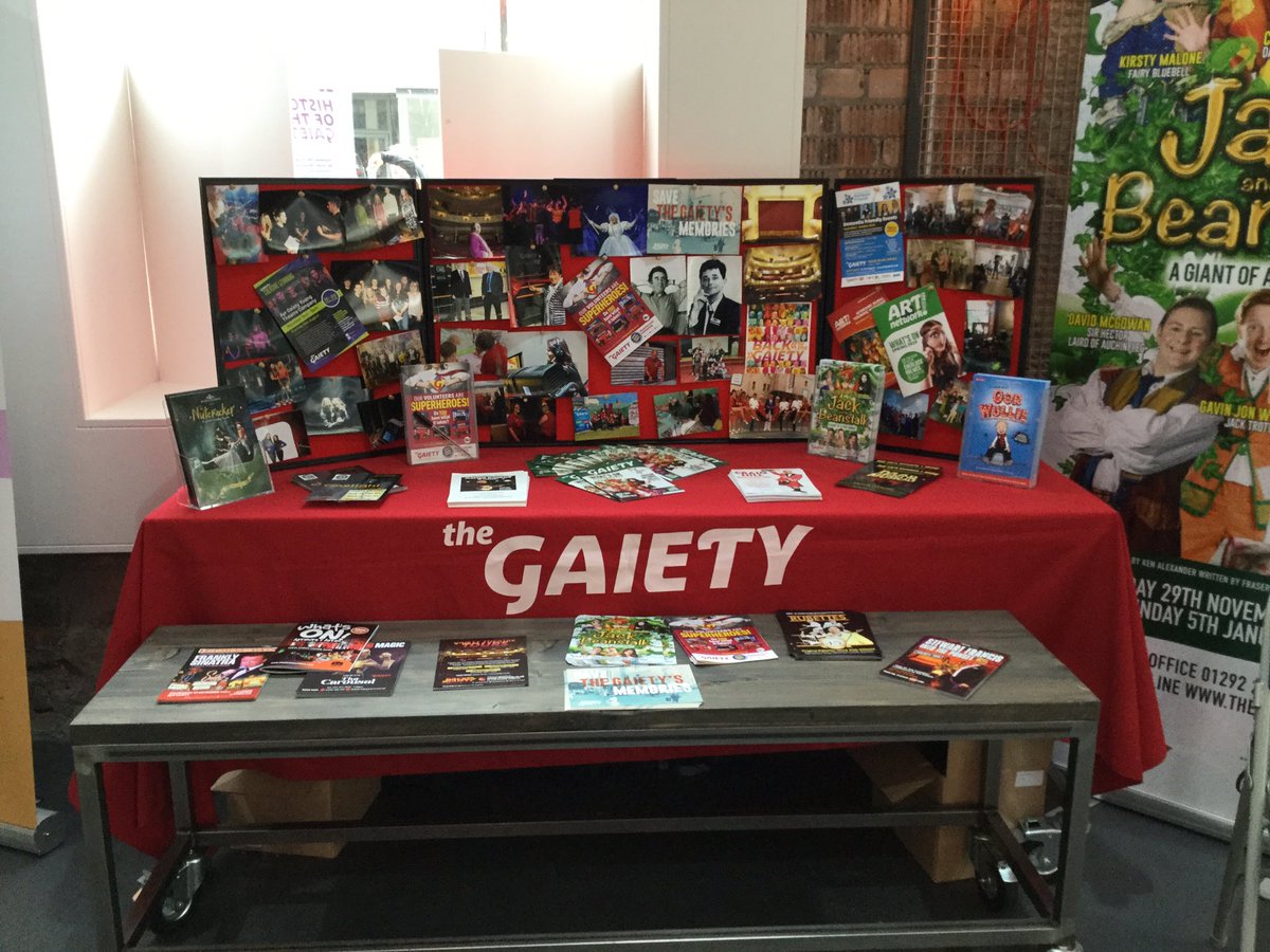 We have such a colourful stall here from <a href="/AyrGaiety/">The Gaiety</a> in The Grain Exchange on the run up to the pantomime season!