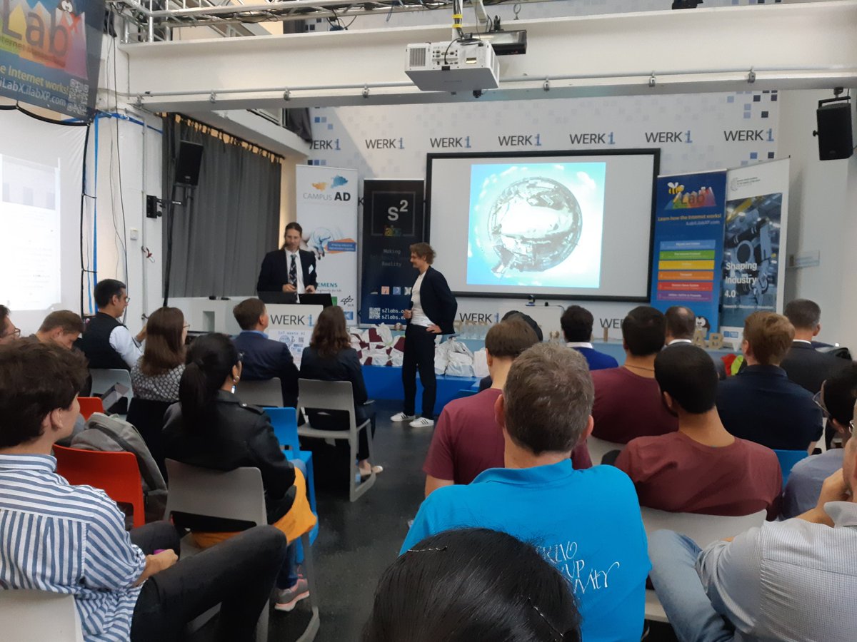 Final pitching session at our summer school #IoTAI is started by <a href="/mopxp/">Marc-Oliver Pahl</a> . looking back at some great days @WERK1muc with fantastic students.