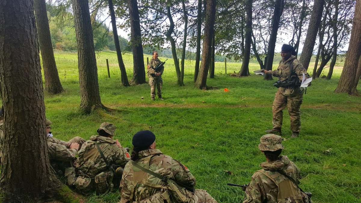 CTTScotland's tweet photo. A visit to the AIC in TA Wood as they conduct their summative teachbacks. All in good spirits even though it's windy &amp; cold but, the sun was out for them. OC spoke to all PIs &amp; captured some photos with; PIs Porteous, Jack who is 24yrs today(good place to be) &amp; Leslie.🇬🇧💂‍♂️👍🏼 https://t.co/SfhHpXMpxr